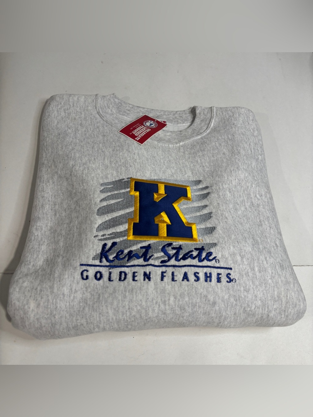 Vintage Kent State University Sweatshirt Adult Sz Large Gray Sportswear
